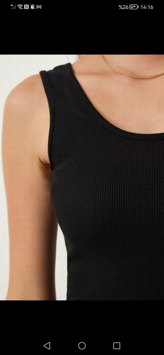 Siyah V Yakalı Midi Kadın Elbise - Görsel 4