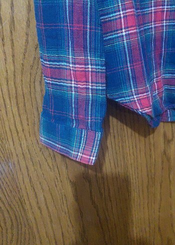 Kadın Çok Renkli Düğmeli Pamuklu Gömlek KOTON (42 bd.) - Görsel 5