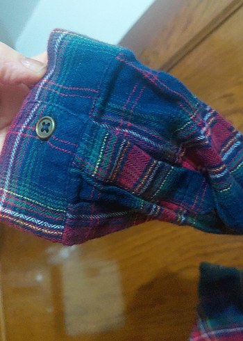 Kadın Çok Renkli Düğmeli Pamuklu Gömlek KOTON (42 bd.) - Görsel 7