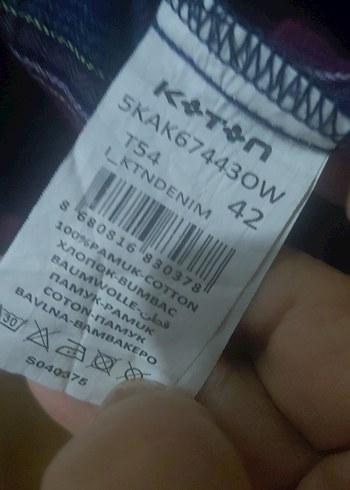 Kadın Çok Renkli Düğmeli Pamuklu Gömlek KOTON (42 bd.) - Görsel 10