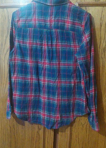 Kadın Çok Renkli Düğmeli Pamuklu Gömlek KOTON (42 bd.) - Görsel 8