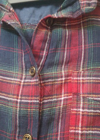 Kadın Çok Renkli Düğmeli Pamuklu Gömlek KOTON (42 bd.) - Görsel 17