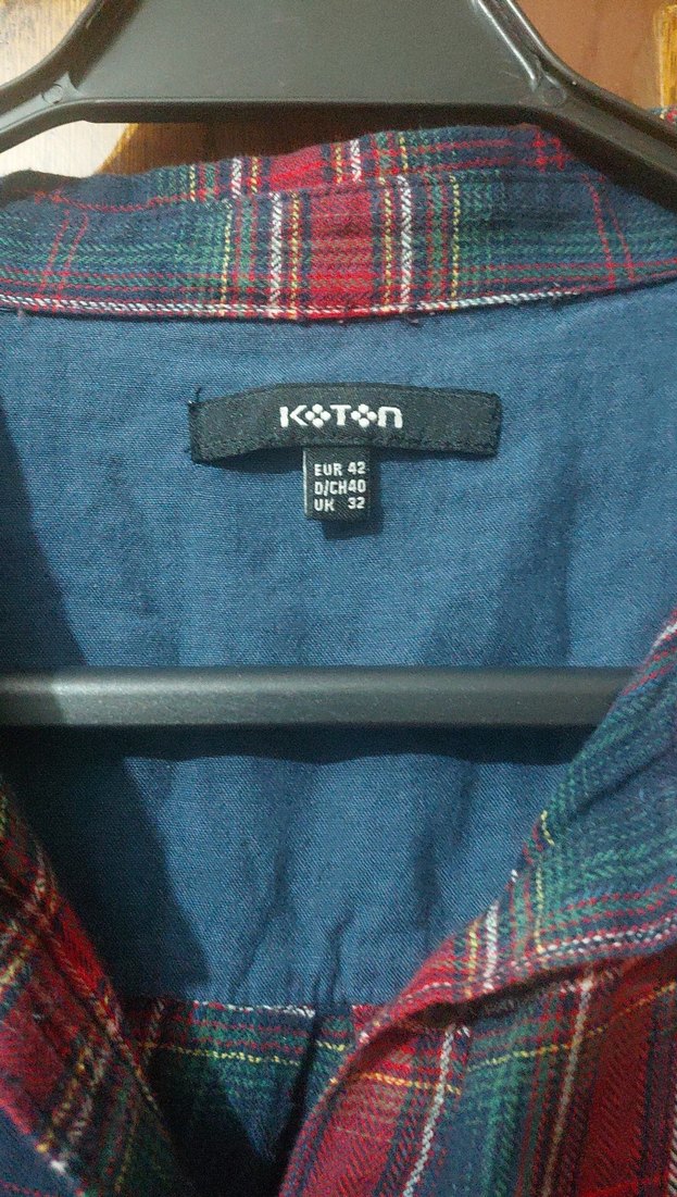 Kadın Çok Renkli Düğmeli Pamuklu Gömlek KOTON (42 bd.) - Görsel 2