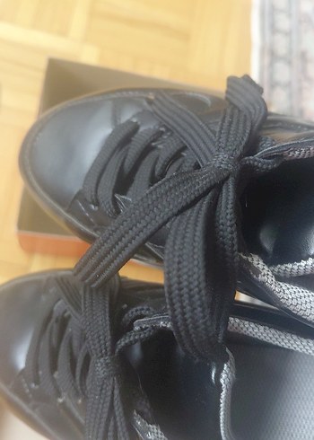 Siyah Gri Platform Topuklu Spor Ayakkabı 36 numara - Görsel 4