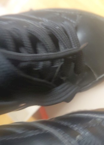 Siyah Gri Platform Topuklu Spor Ayakkabı 36 numara - Görsel 13