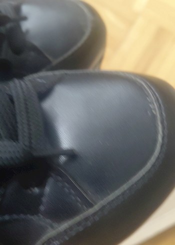 Siyah Gri Platform Topuklu Spor Ayakkabı 36 numara - Görsel 12