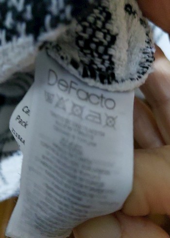 siyah beyaz Kareli Düğmeli Kadın Gömlek DEFACTO dan.. - Görsel 4