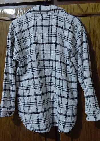 siyah beyaz Kareli Düğmeli Kadın Gömlek DEFACTO dan.. - Görsel 8