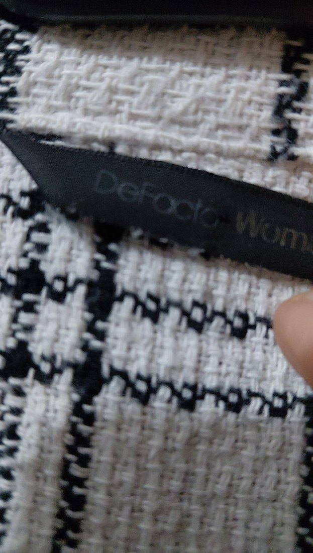 siyah beyaz Kareli Düğmeli Kadın Gömlek DEFACTO dan.. - Görsel 2