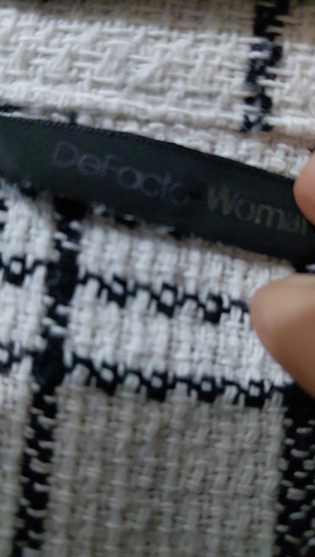 siyah beyaz Kareli Düğmeli Kadın Gömlek DEFACTO dan.. - Görsel 3