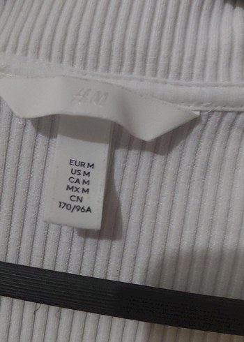 kırık beyaz Uzun Kollu V Yaka Kadın bluz H&M M BEDEN - Görsel 5