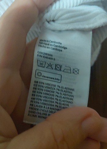 kırık beyaz Uzun Kollu V Yaka Kadın bluz H&M M BEDEN - Görsel 15