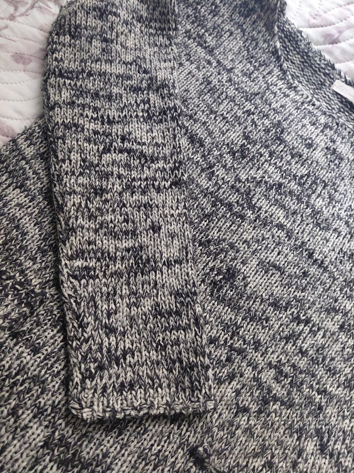 Gri Örgü Kadın yün Kazak - Görsel 3