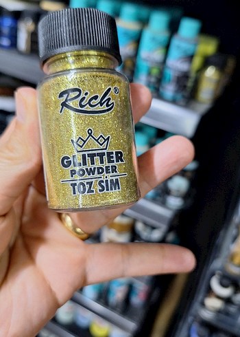 Rich Altın Renk Parlak Sim Tozu
