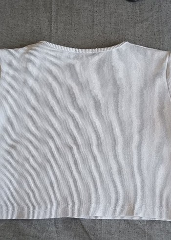Trendyol & Milla Baskılı, kısa kollu, beyaz crop