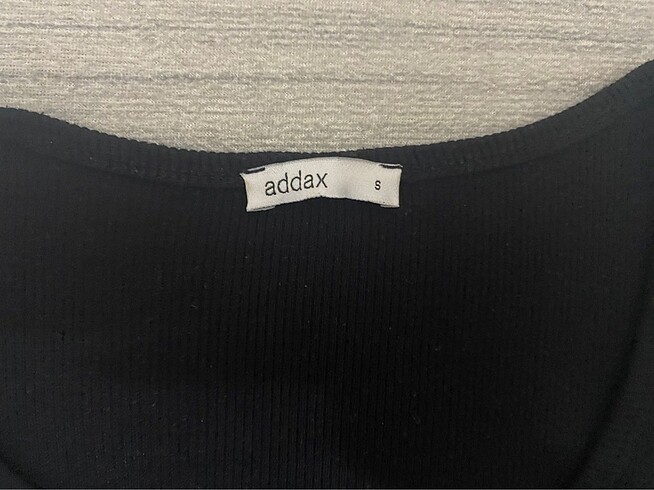Addax Siyah uzun kollu crop