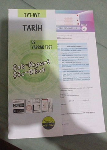 TYT-AYT Tarih 52 Yaprak Test Kitabı