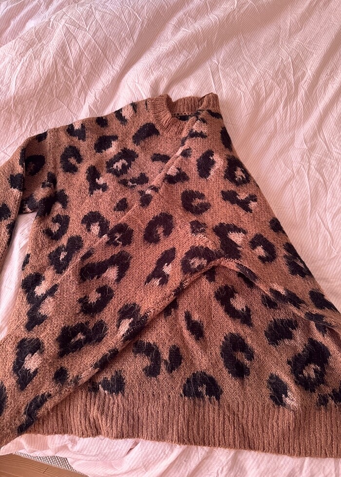 berska leopar tuylu kazak - Görsel 3