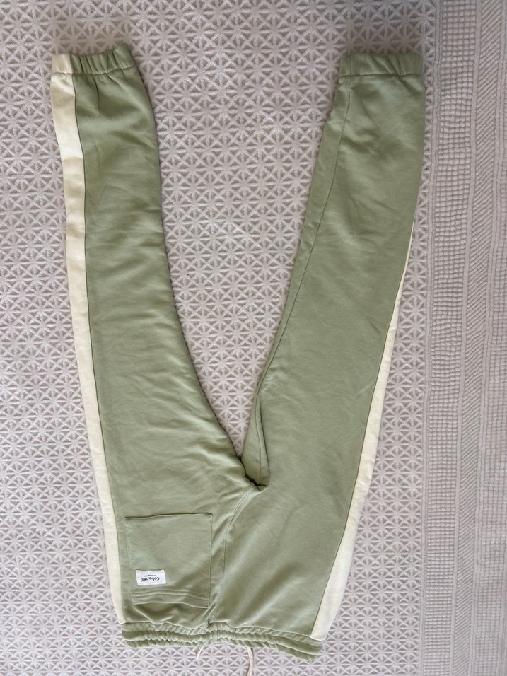 Kadın Pastel Yeşil Bağcıklı Eşofman Altı - Görsel 3