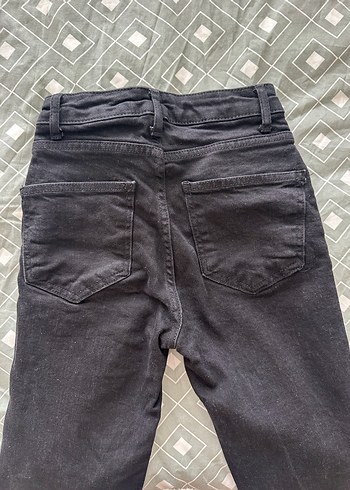 Trendyolmilla Kadın Siyah Midi Boy Kot Pantolon - Görsel 2