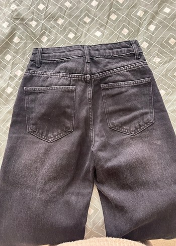 Trendyolmilla Gri Kadın Denim Regular Fit Pantolon - Görsel 2