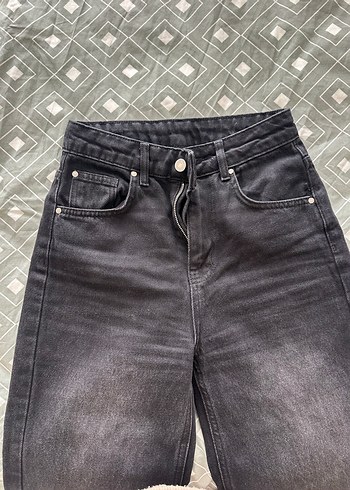 Trendyolmilla Gri Kadın Denim Regular Fit Pantolon - Görsel 4