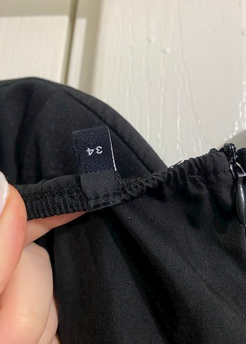 Uzun Siyah Straplez Elbise - Görsel 3