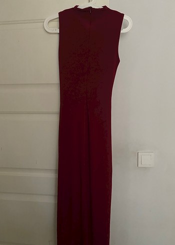 Bordo elbise - Görsel 2
