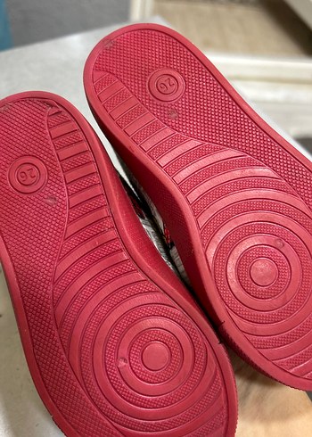Kırmızı Baskılı Erkek Çocuk Loafer Ayakkabı - Görsel 3