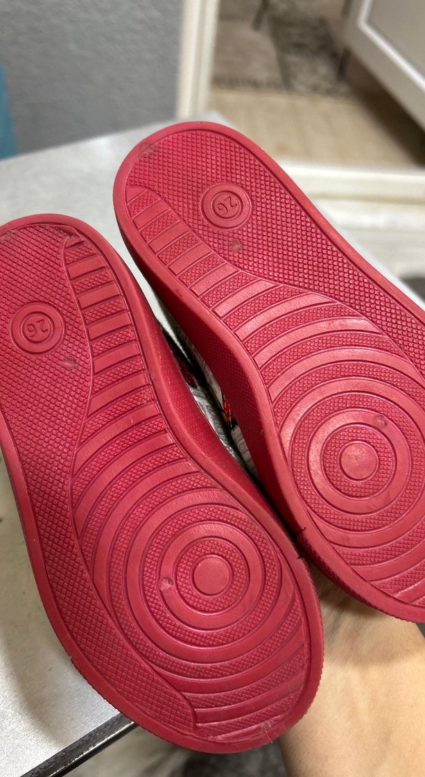 Kırmızı Baskılı Erkek Çocuk Loafer Ayakkabı - Görsel 3