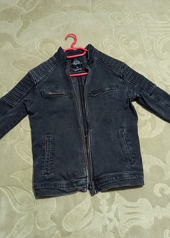 Tokalı Siyah Deri Biker Ceket - Görsel 3