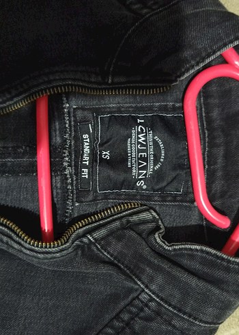 Tokalı Siyah Deri Biker Ceket - Görsel 2