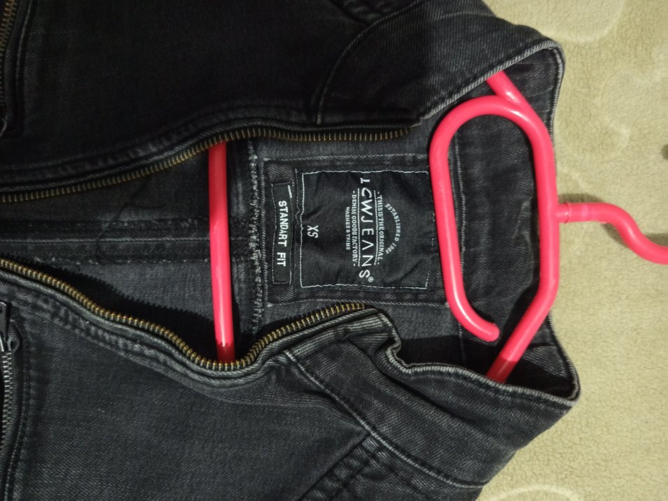 Tokalı Siyah Deri Biker Ceket - Görsel 2