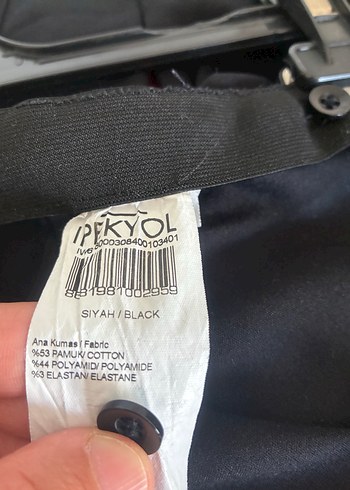 34 Beden Siyah Kadın Kumaş Pantolon