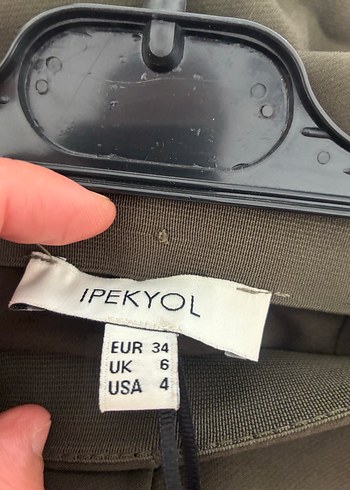 34 Beden haki Renk Kadın Haki Kumaş Pantolon
