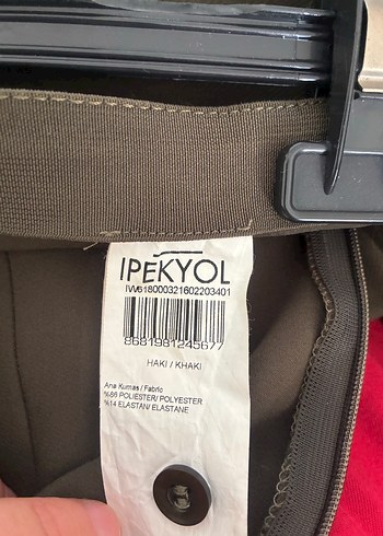 34 Beden Kadın Haki Kumaş Pantolon