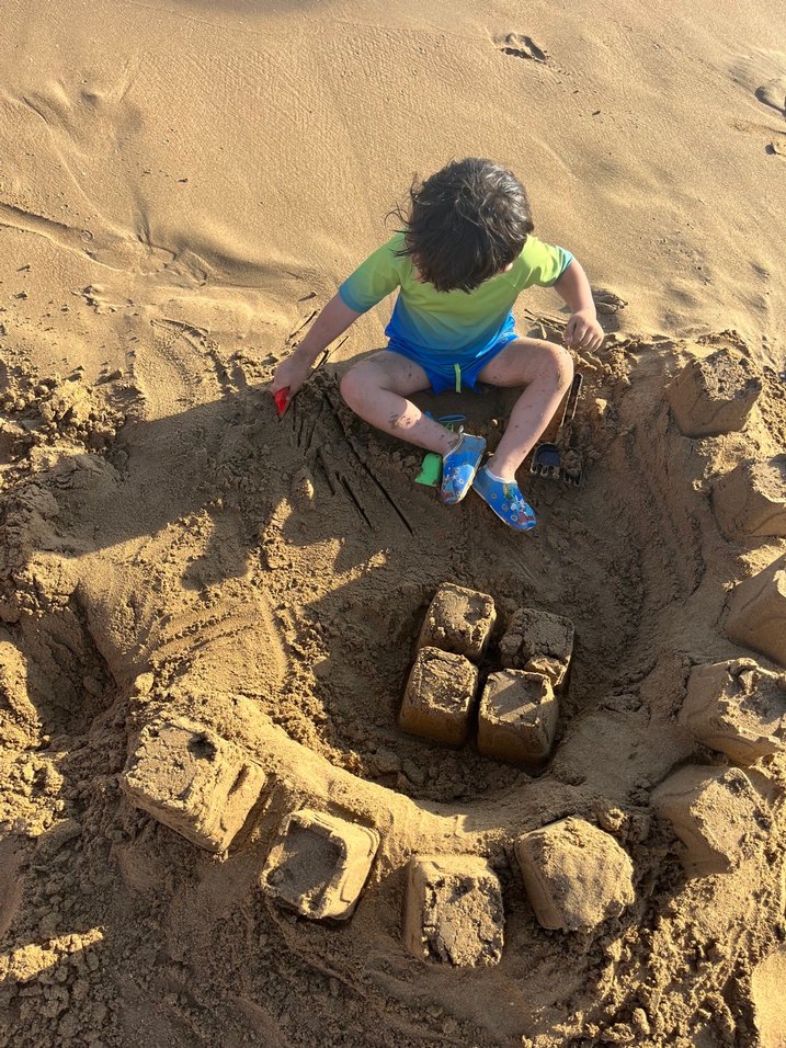 Parlak Mavi Kısa Kollu Erkek Mayo +40 SPF koruma - Görsel 4