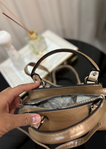 Beden altın Renk Gold Kadın Çanta Tokalı zara muadil