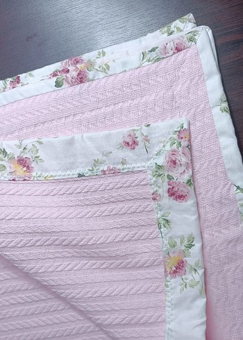 Çiçek Desenli bebek Battaniyesi - Görsel 12