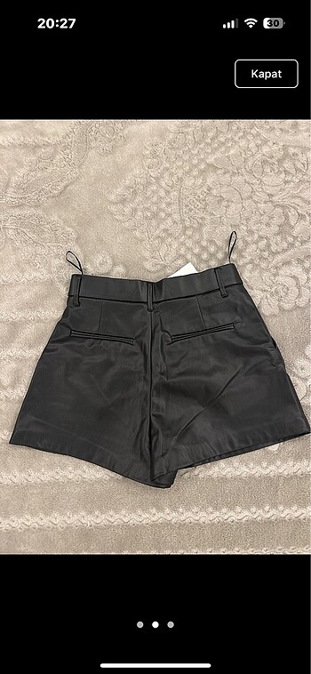 Zara Zara Deri Şort