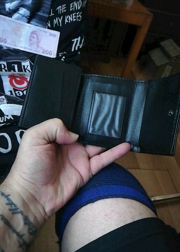 Siyah Baskılı Erkek Cüzdan - Görsel 5