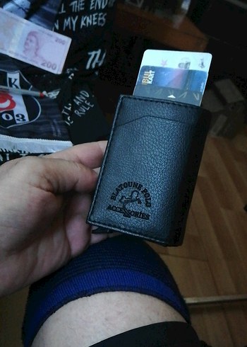 Siyah Baskılı Erkek Cüzdan - Görsel 3