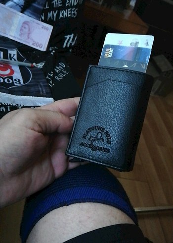 Siyah Baskılı Erkek Cüzdan - Görsel 4