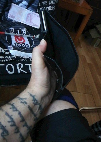 Siyah Baskılı Erkek Cüzdan - Görsel 8