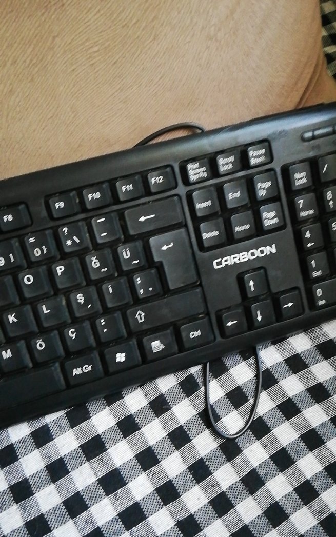Siyah CARBOON Kablolu Klavye - Görsel 2