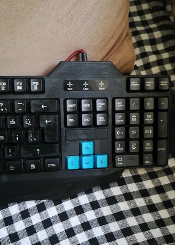 Mavi Vurgulu Kablolu Klavye - Görsel 3