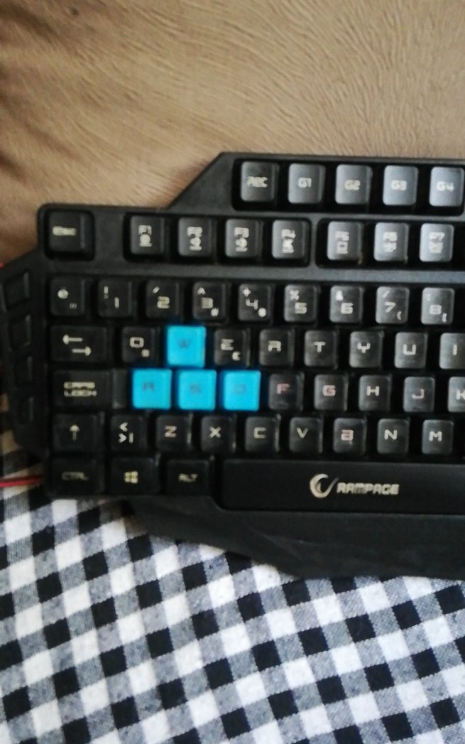 Mavi Vurgulu Kablolu Klavye - Görsel 2