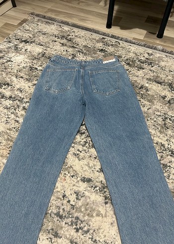 Kadın Mavi Normal Kesim Denim Pantolon - Görsel 5