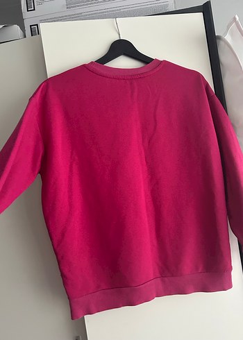 Pembe Baskılı Kadın Sweatshirt - Görsel 7
