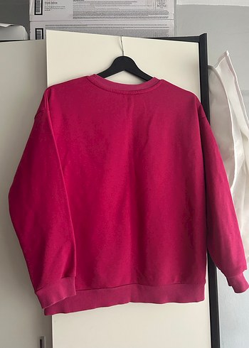 Pembe Baskılı Kadın Sweatshirt - Görsel 5